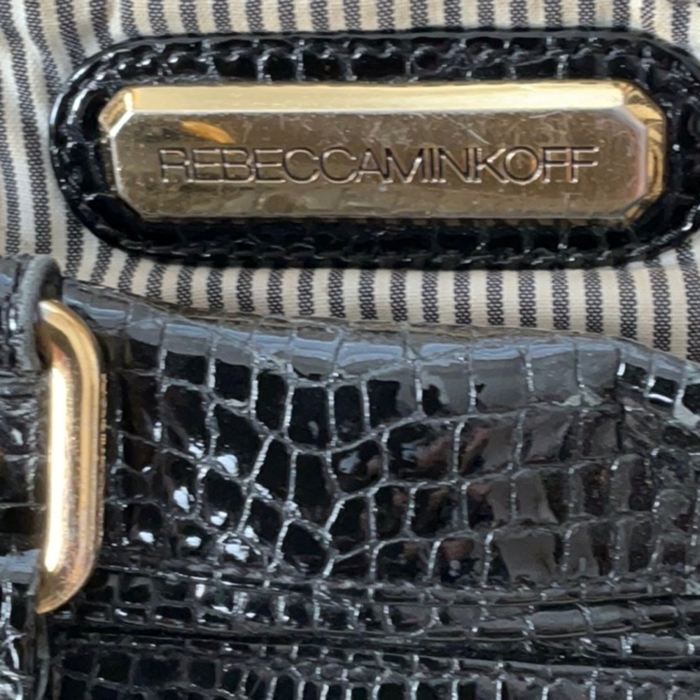 Rebecca Minkoff Black Leather Patton Purse - Picture 2 of 6